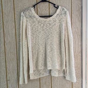 Thin white lace sweater